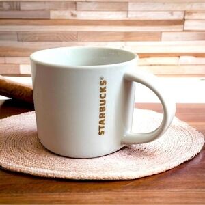 Starbucks 2012 Christmas Mug White Red Stripe 16oz Ceramic Coffee Cup New